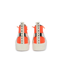 Sneaker High Olisa Weiss mit Orange 36