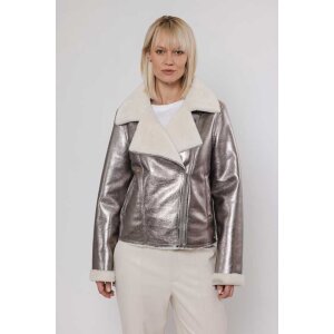 RINO&PELLE Biker Jacke Metallic