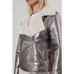 RINO&PELLE Biker Jacke Metallic