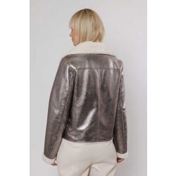 RINO&PELLE Biker Jacke Metallic