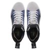 Sneaker Nima Metallic Blau mit Fell