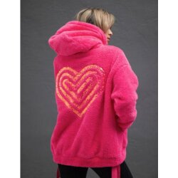 YIPPIE-HIPPIE Jacke Teddy Pink