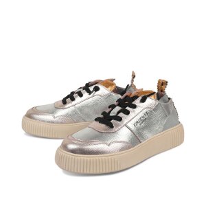 Sneaker Oakli Metallic Silber Platin